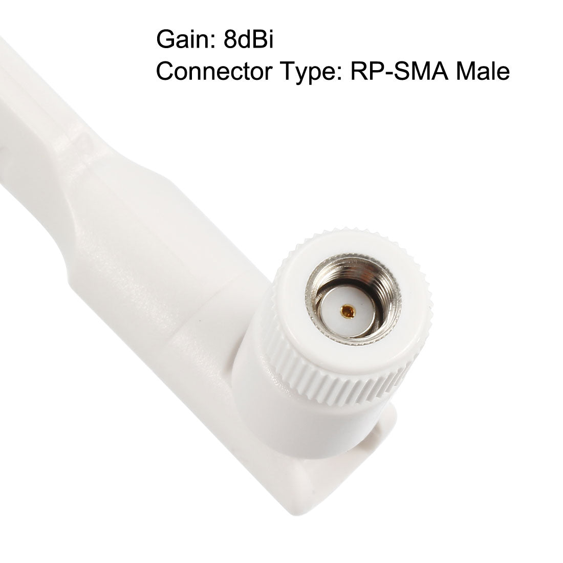 Harfington GSM GPRS WCDMA LTE Antenna 3G 4G 8dBi 700-2700MHz RP-SMA Male Connector Omni Direction Foldable Paddle Type White
