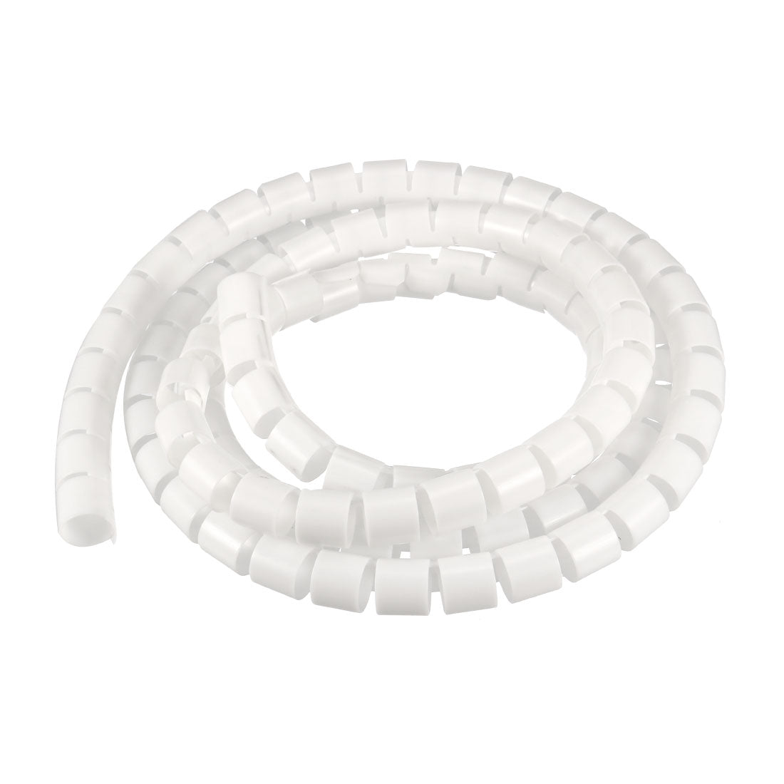 uxcell Uxcell Spiral Tube Wrap Cable Management Sleeve 18mmx20mm 1.5 Meters Long White