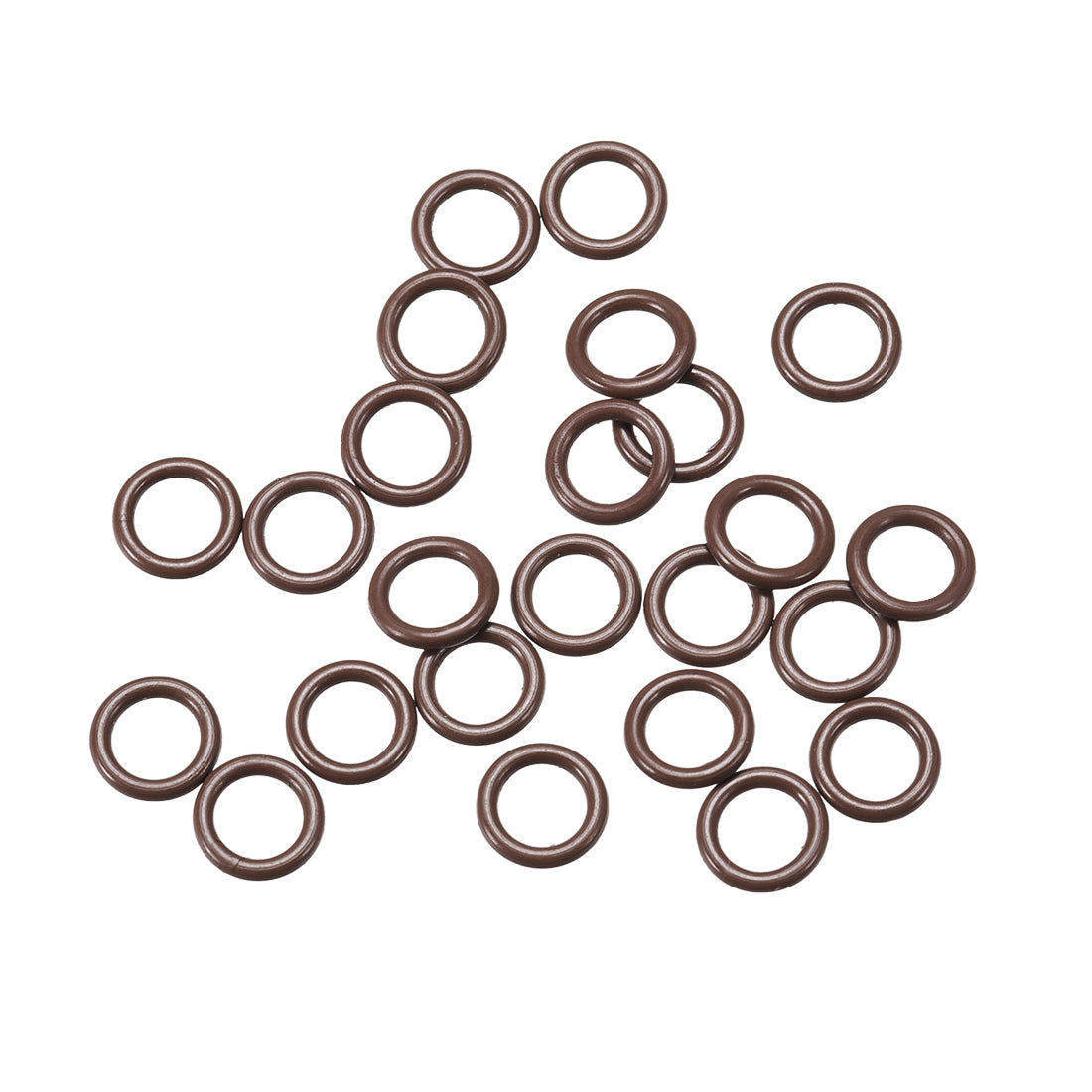 Harfington Fluorine Rubber O Rings, Seal Gasket Brown 25Pcs