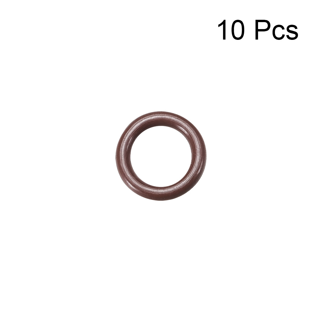 uxcell Uxcell Fluorine Rubber O-Rings 6mm OD 4mm ID 1mm Width, Metric FKM Sealing Gasket, Pack of 10