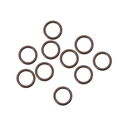 uxcell Uxcell Fluorine Rubber O-Rings 7mm OD 5mm ID 1mm Width, Metric FKM Sealing Gasket, Pack of 10