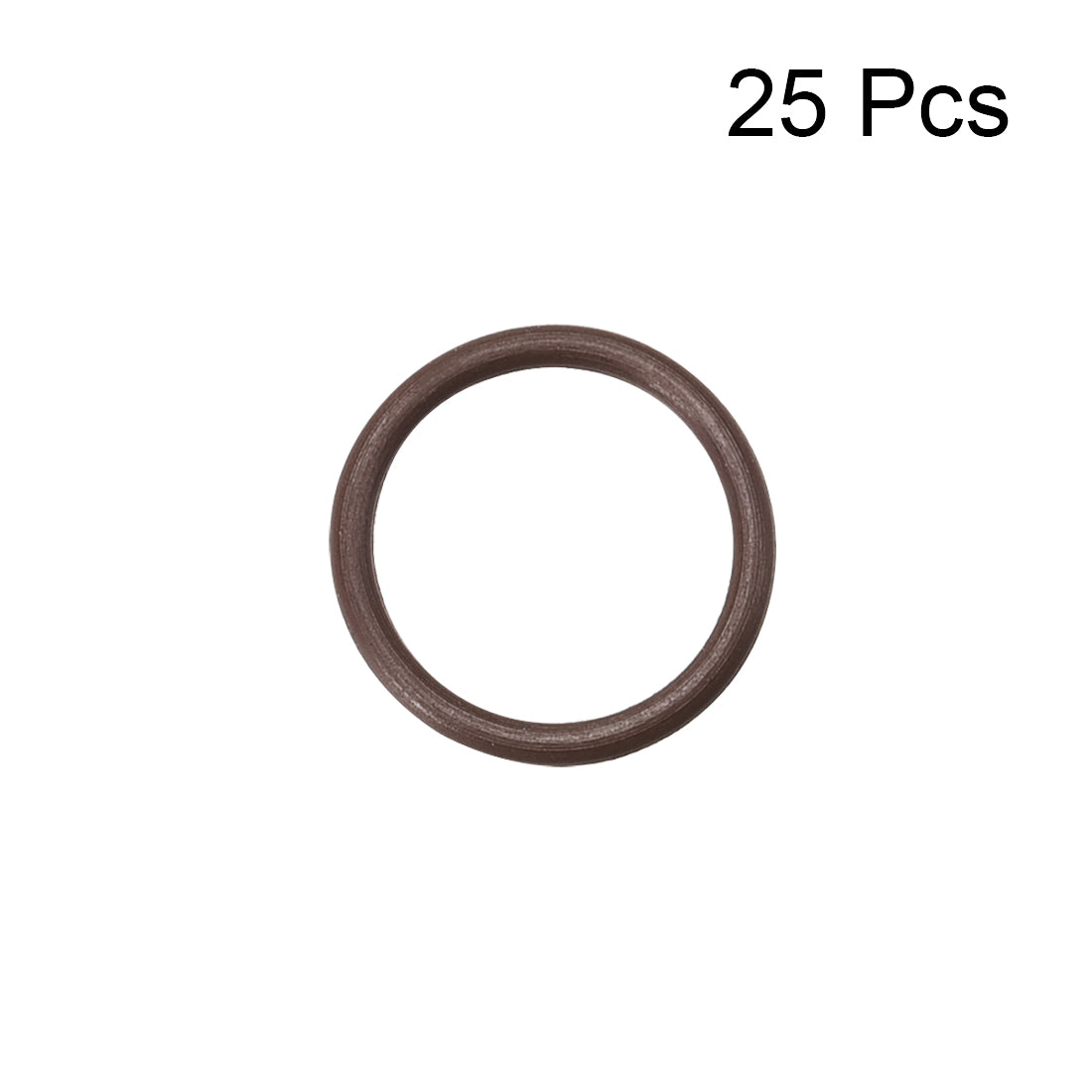 Harfington Fluorine Rubber O Rings, Seal Gasket Brown 25Pcs