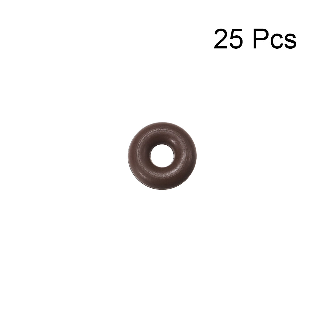 Harfington Fluorine Rubber O Rings, Seal Gasket Brown 25Pcs