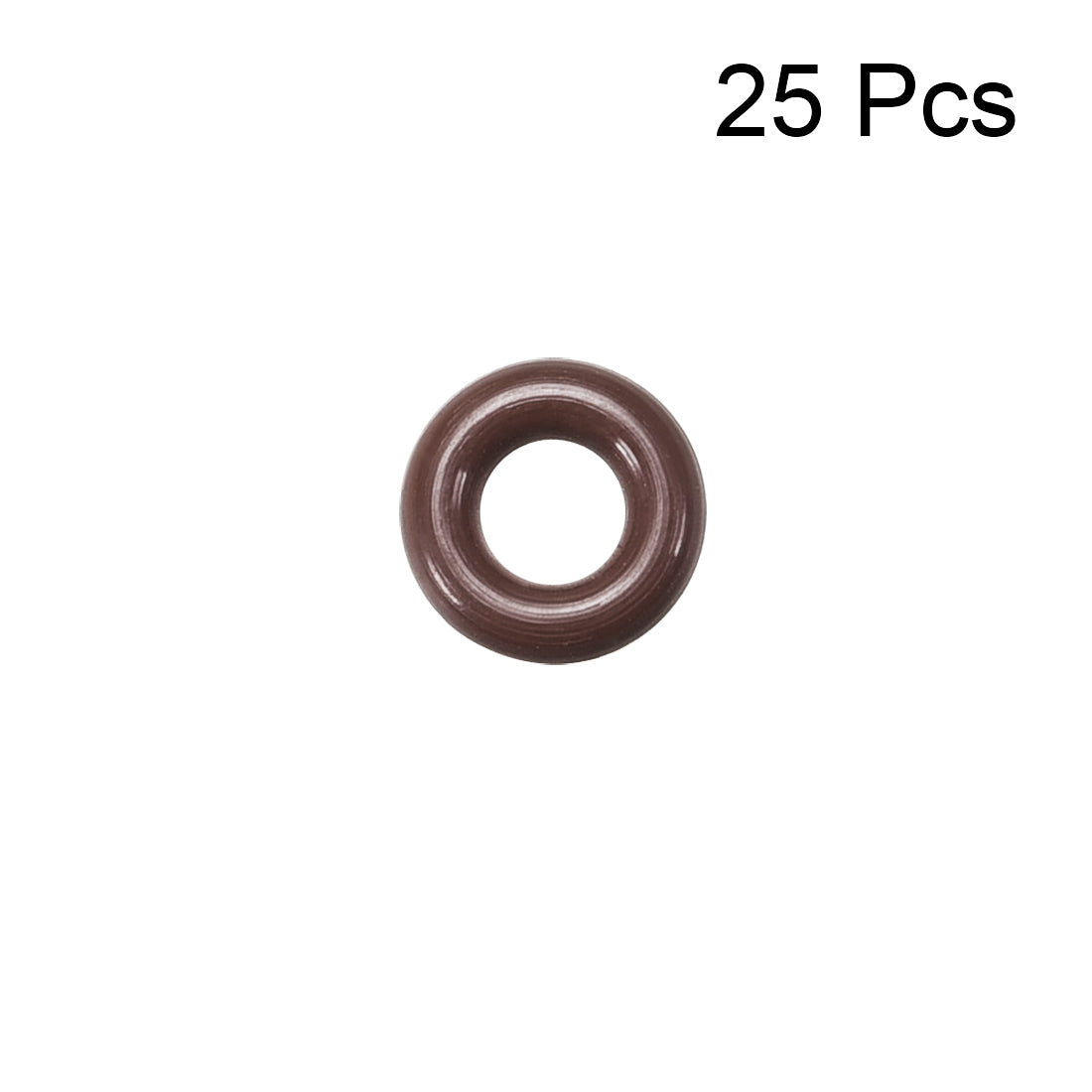 Harfington Fluorine Rubber O Rings, Seal Gasket Brown 25Pcs