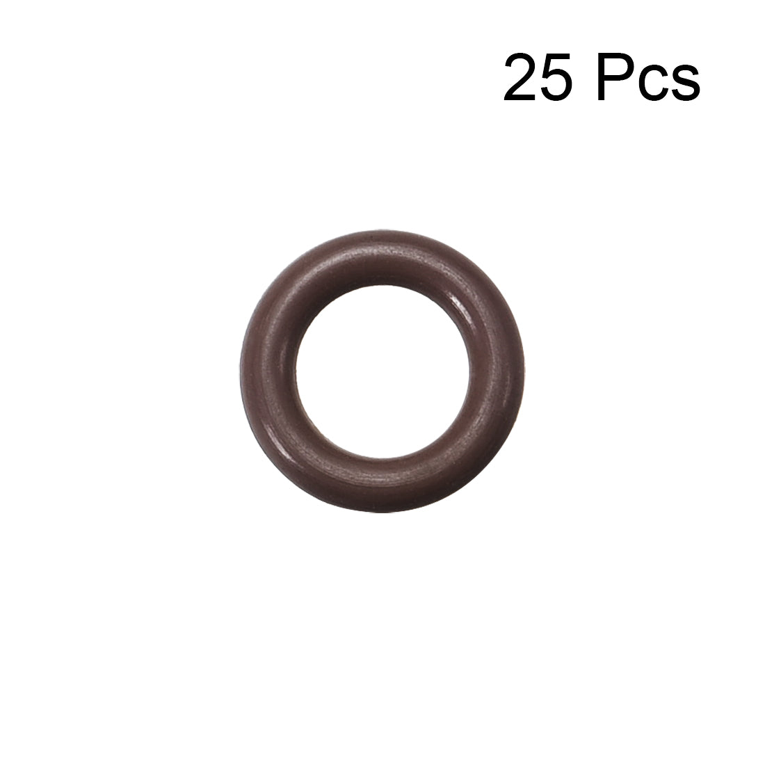 uxcell Uxcell Fluorine Rubber O-Rings 10mm OD 6.2mm ID 1.9mm Width, Metric FKM Sealing Gasket, Pack of 25