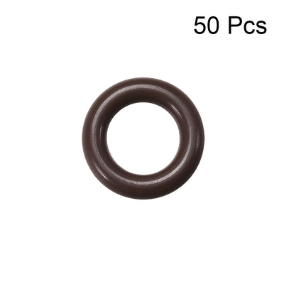 Harfington Uxcell Fluorine Rubber O-Rings 14mm OD 7.8mm ID 3.1mm Width, Metric FKM Sealing Gasket, Pack of 50