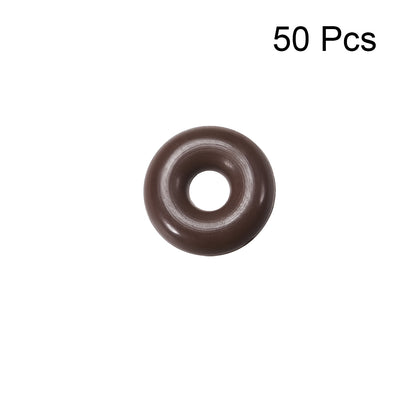 Harfington Uxcell Fluorine Rubber O-Rings 10mm OD 3mm ID 3.5mm Width, Metric FKM Sealing Gasket, Pack of 50