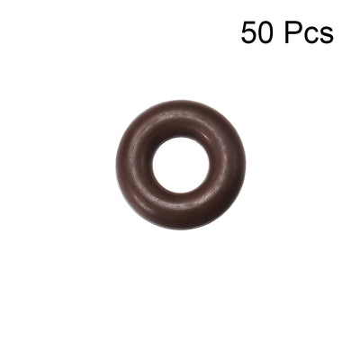 Harfington Uxcell Fluorine Rubber O-Rings 12mm OD 5mm ID 3.5mm Width, Metric FKM Sealing Gasket, Pack of 50