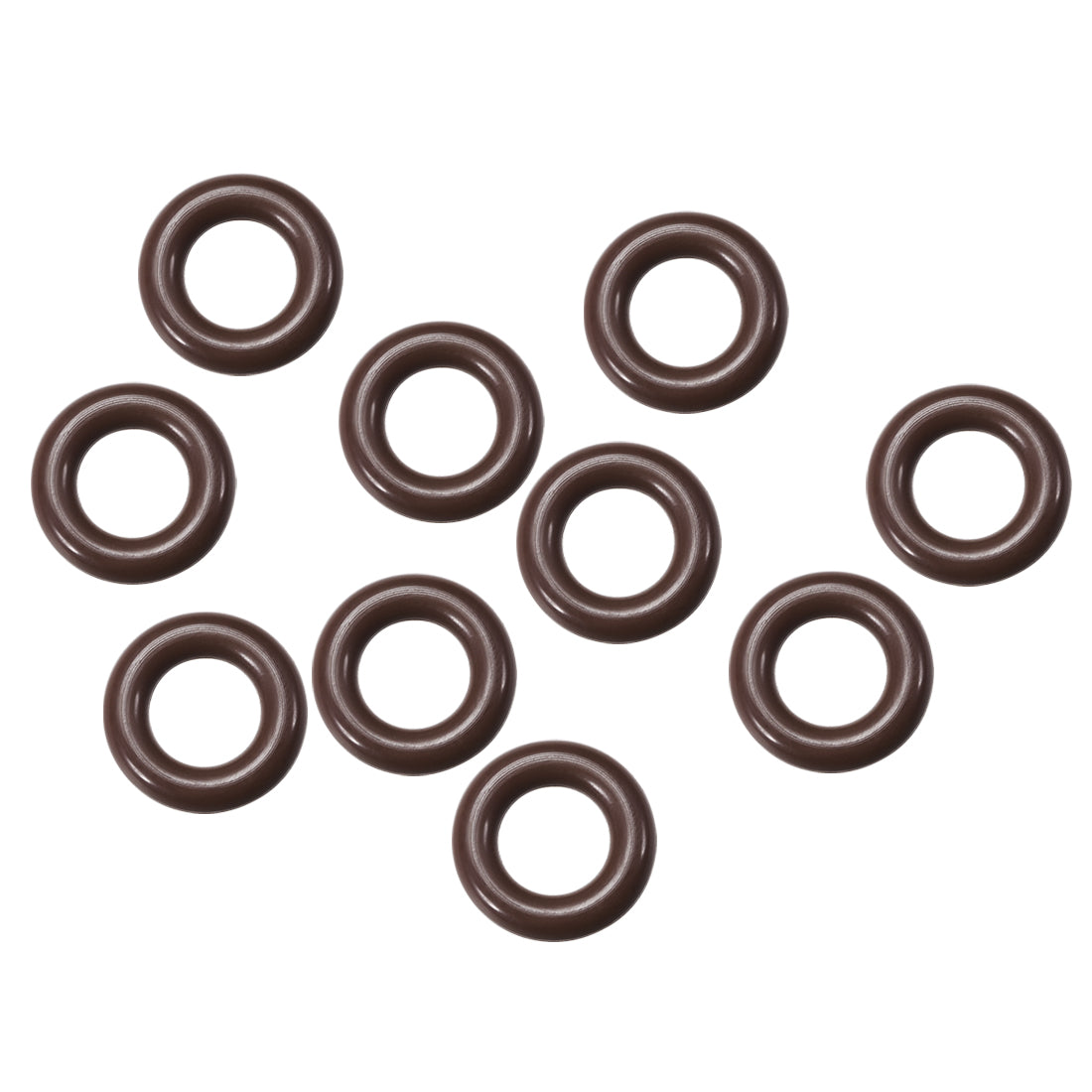uxcell Uxcell Fluorine Rubber O-Rings 15mm OD 8mm ID 3.5mm Width, Metric FKM Sealing Gasket, Pack of 10
