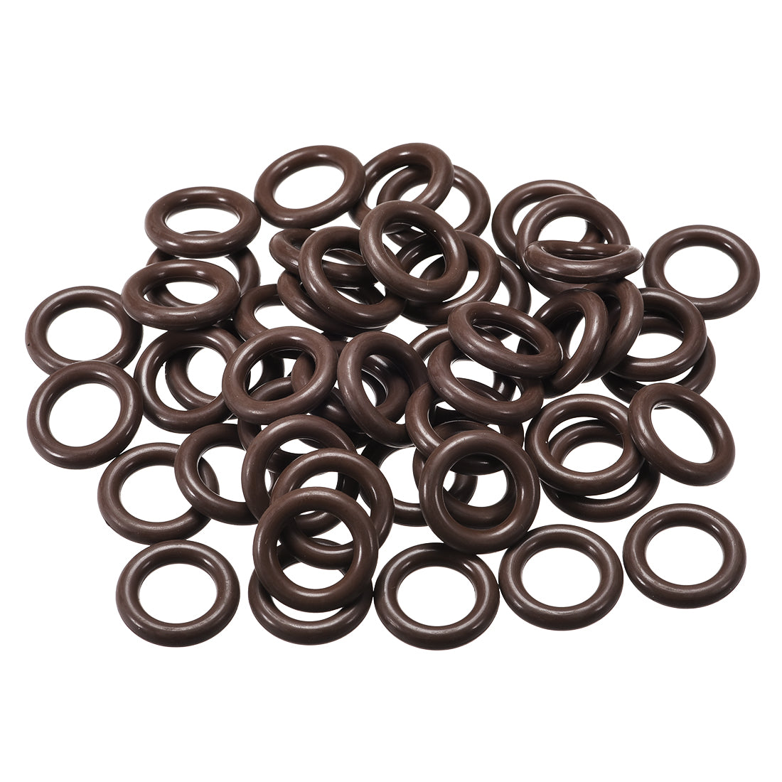 uxcell Uxcell Fluorine Rubber O-Rings 17mm OD 10mm ID 3.5mm Width, Metric FKM Sealing Gasket, Pack of 50