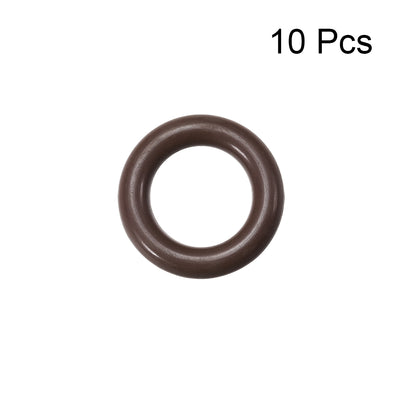 Harfington Uxcell Fluorine Rubber O-Rings 18mm OD 11mm ID 3.5mm Width, Metric FKM Sealing Gasket, Pack of 10