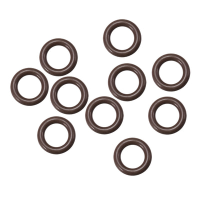 uxcell Uxcell Fluorine Rubber O-Rings 18mm OD 11mm ID 3.5mm Width, Metric FKM Sealing Gasket, Pack of 10