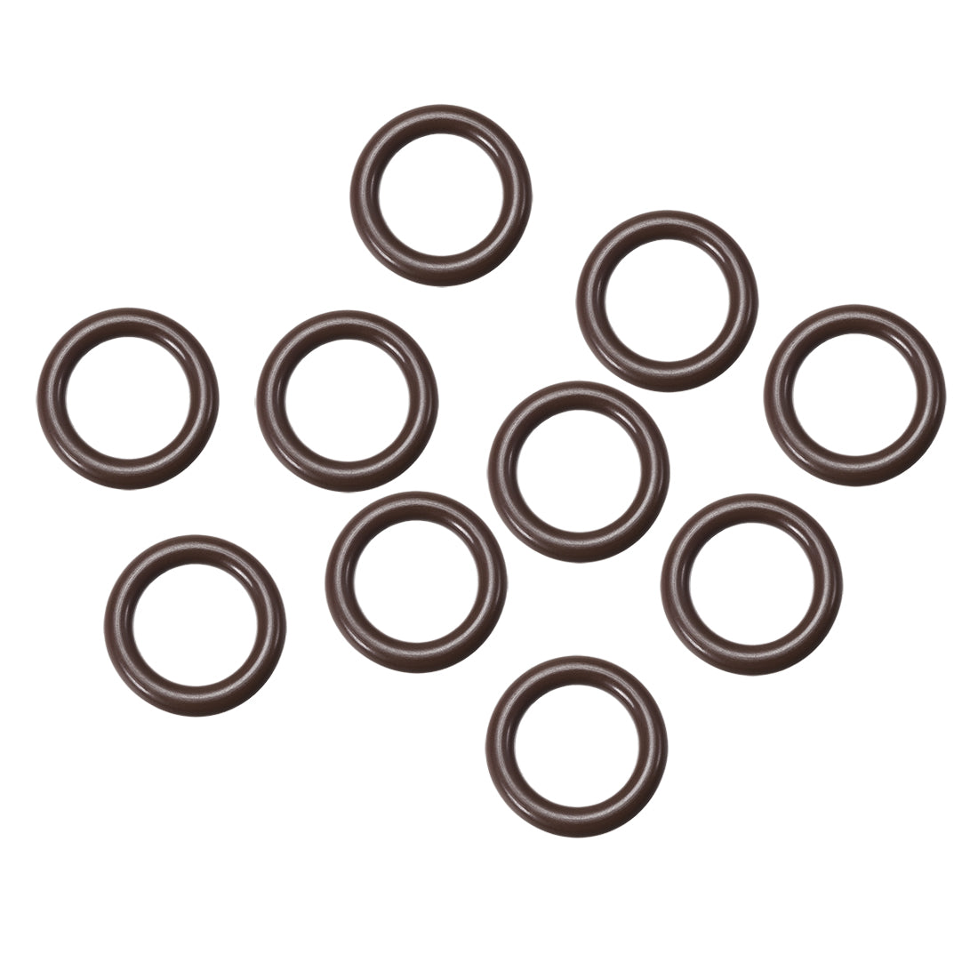 uxcell Uxcell Fluorine Rubber O-Rings 19mm OD 12mm ID 3.5mm Width, Metric FKM Sealing Gasket, Pack of 10