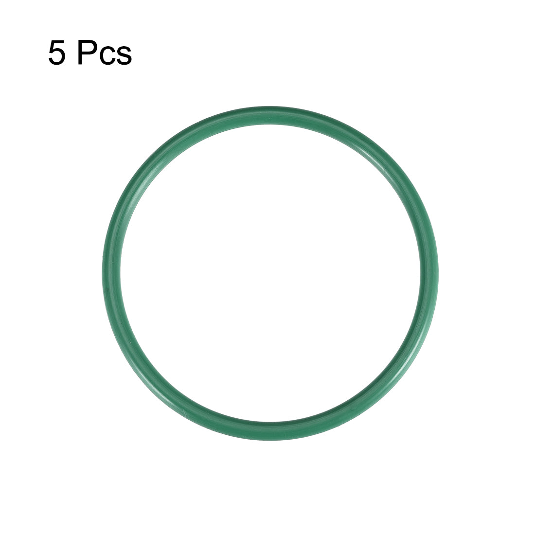 uxcell Uxcell Fluorine Rubber O Rings, 59mm OD, 52.8mm Inner Diameter, 3.1mm Width, Seal Gasket Green 5Pcs
