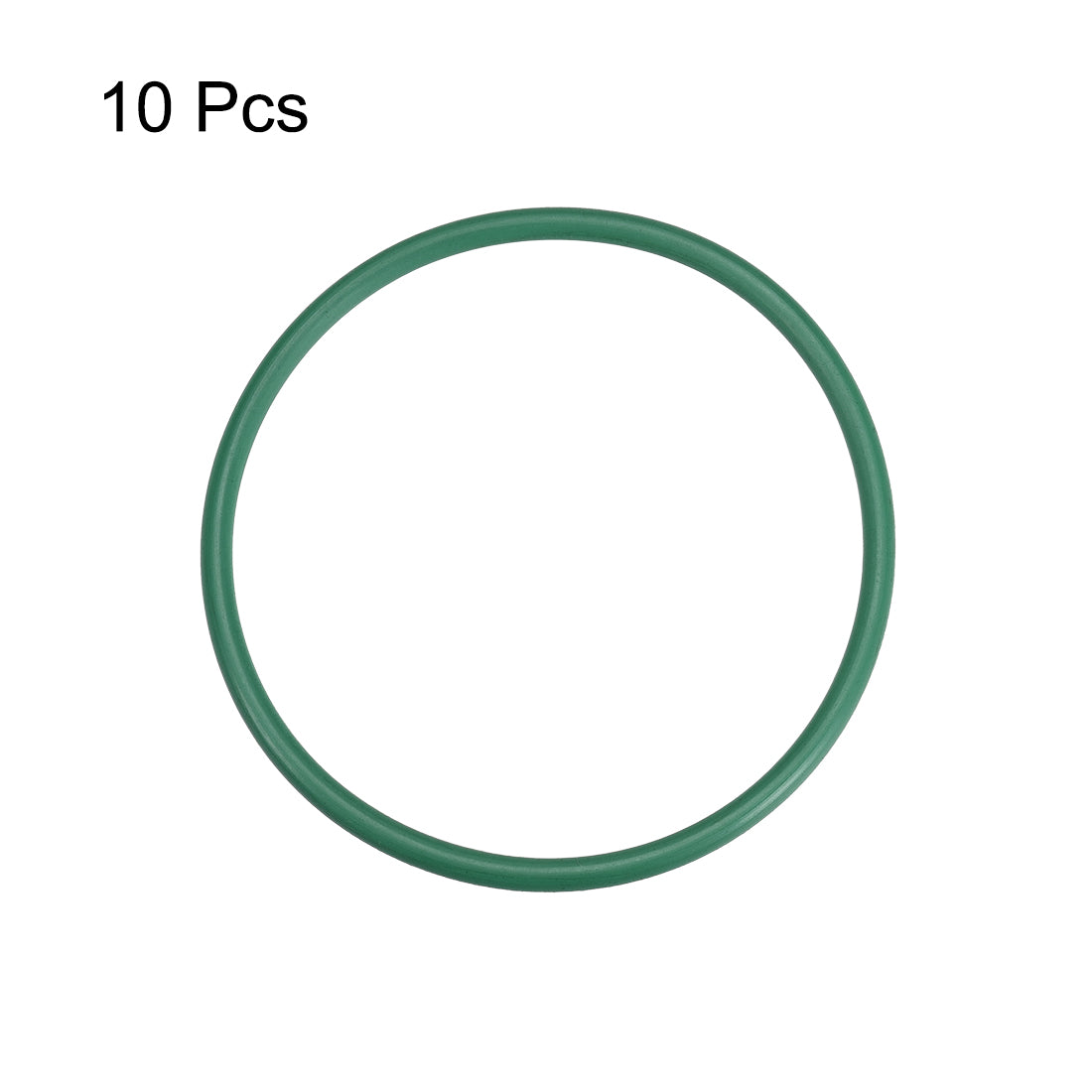 uxcell Uxcell Fluorine Rubber O Rings, 63mm OD, 56.8mm Inner Diameter, 3.1mm Width, Seal Gasket Green 10Pcs