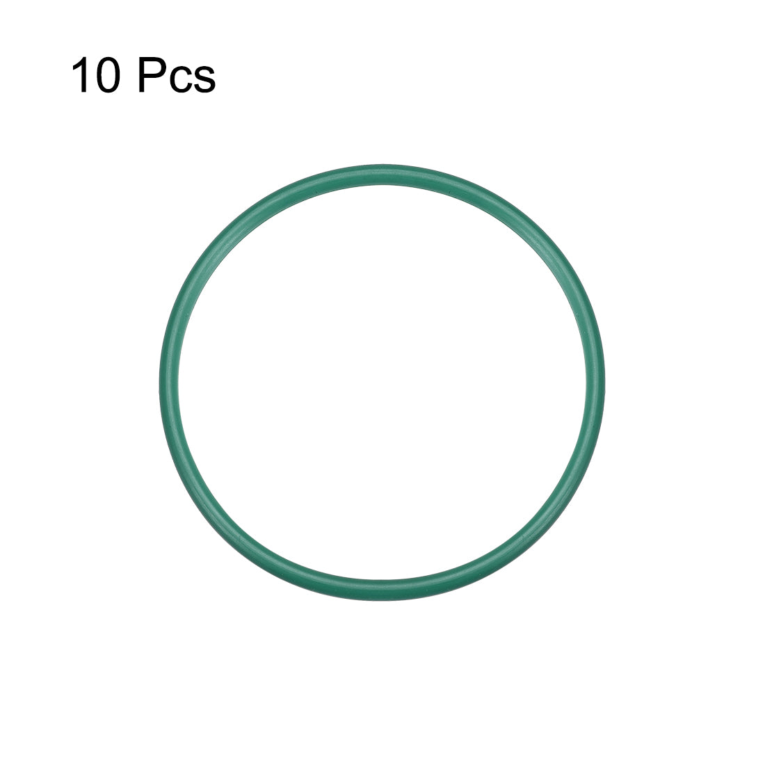 uxcell Uxcell Fluorine Rubber O Rings, 67mm OD, 60.8mm Inner Diameter, 3.1mm Width, Seal Gasket Green 10Pcs