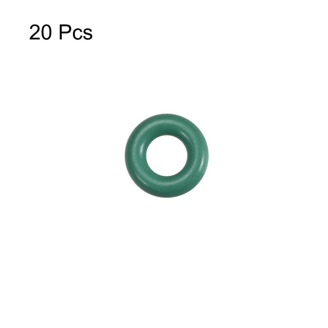uxcell Uxcell Fluorine Rubber O Rings, 9mm OD, 4.2mm Inner Diameter, 2.4mm Width, Seal Gasket Green 20Pcs