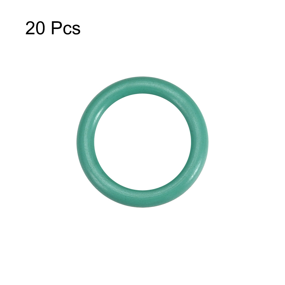 uxcell Uxcell Fluorine Rubber O Rings, 18mm OD, 13.2mm Inner Diameter, 2.4mm Width, Seal Gasket Green 20Pcs
