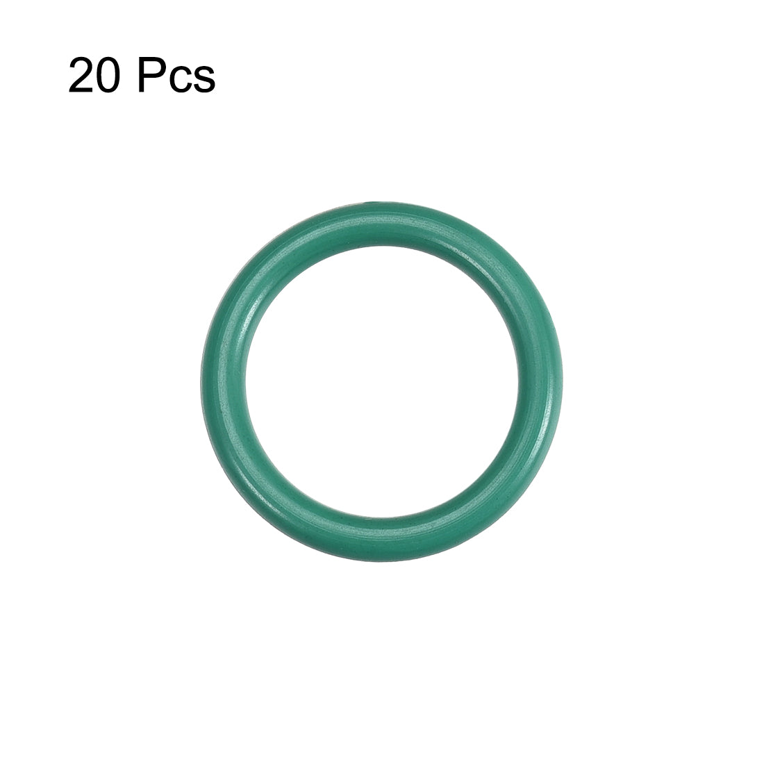 uxcell Uxcell Fluorine Rubber O Rings, 20mm OD, 15.2mm Inner Diameter, 2.4mm Width, Seal Gasket Green 20Pcs