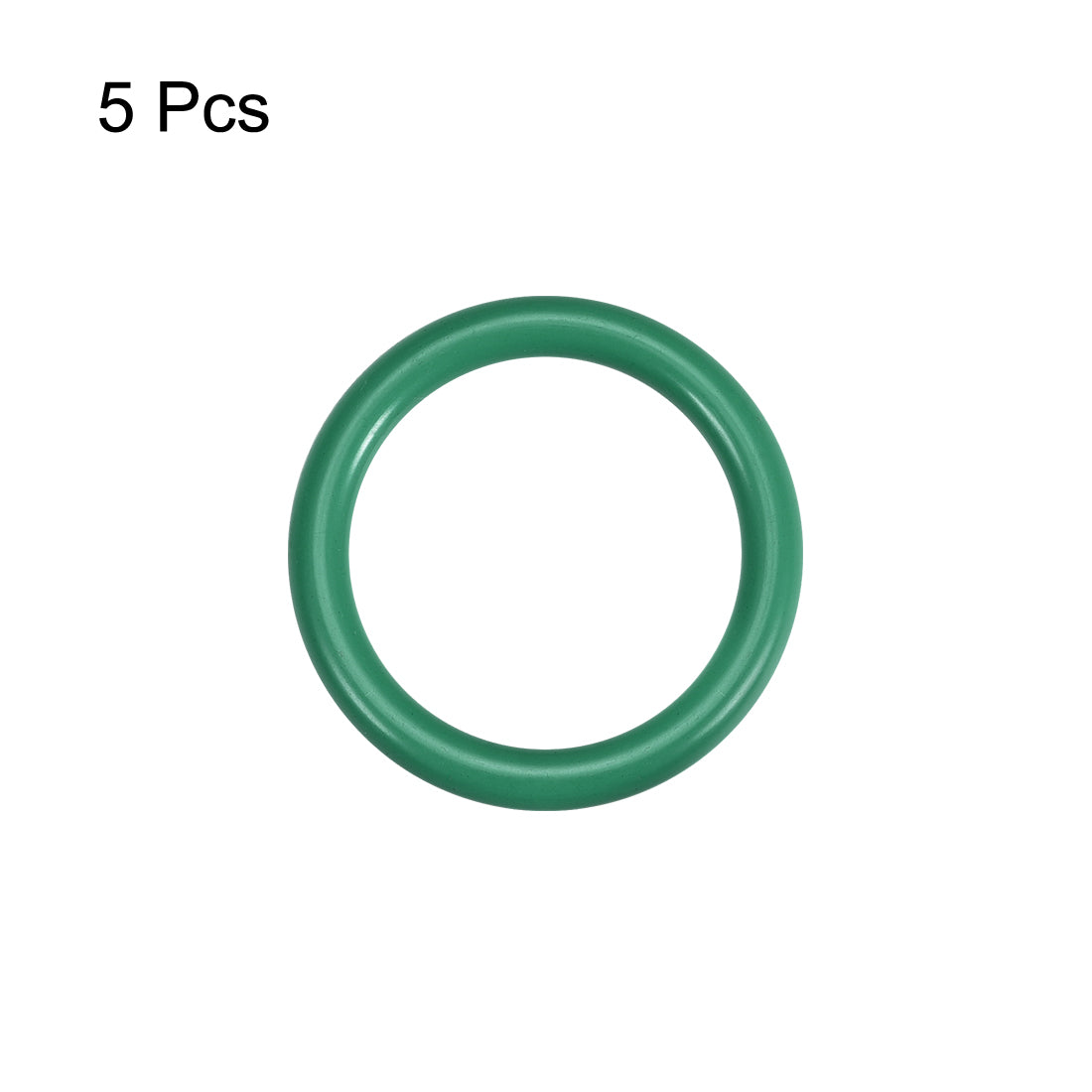 uxcell Uxcell Fluorine Rubber O Rings, 25mm OD, 20.2mm Inner Diameter, 2.4mm Width, Seal Gasket Green 5Pcs