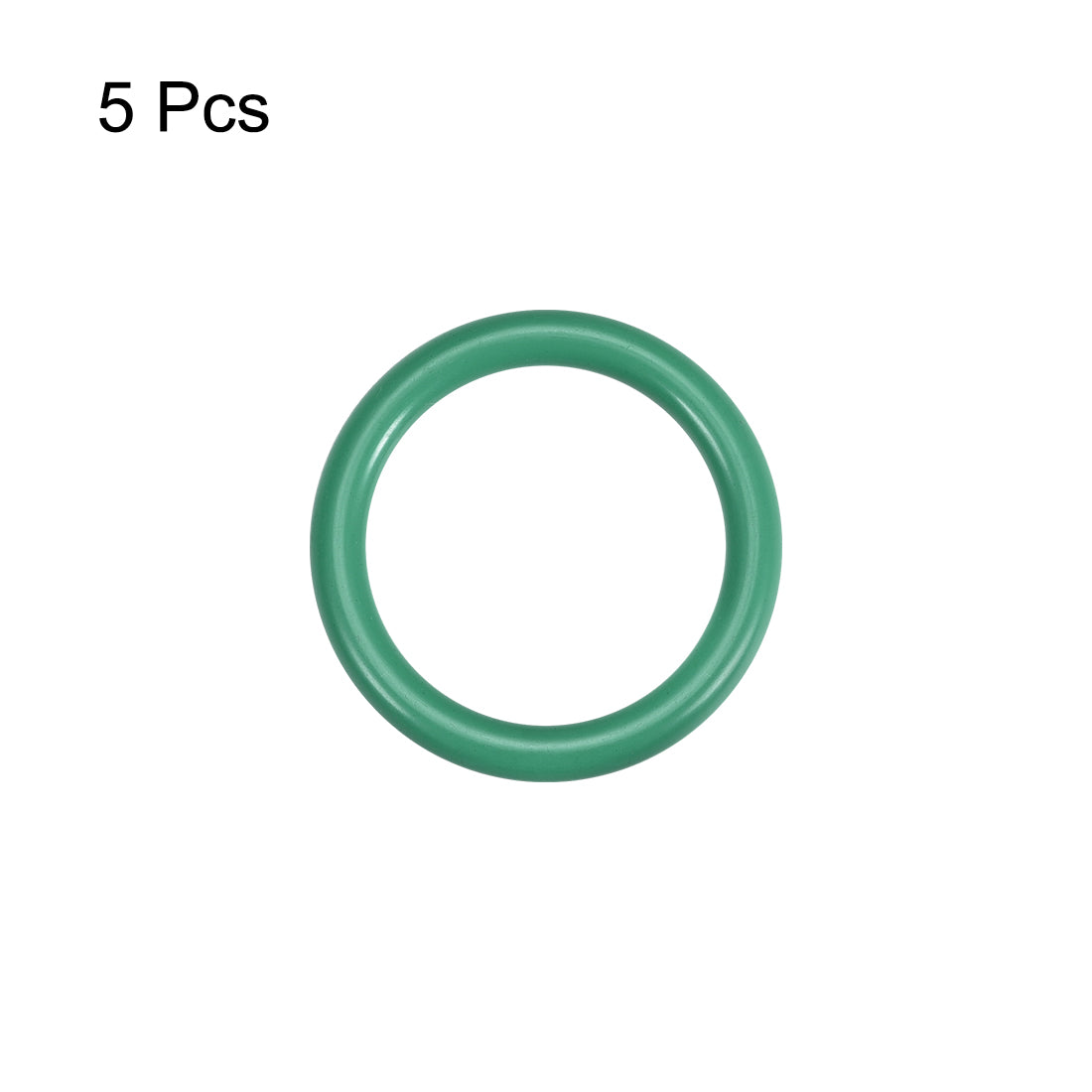 uxcell Uxcell Fluorine Rubber O Rings, 30mm OD, 25.2mm Inner Diameter, 2.4mm Width, Seal Gasket Green 5Pcs