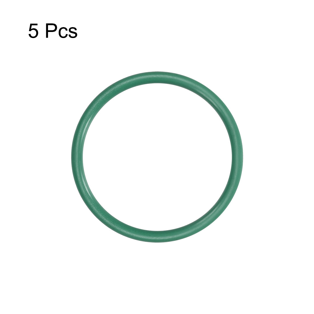 uxcell Uxcell Fluorine Rubber O Rings, 36mm OD, 31.2mm Inner Diameter, 2.4mm Width, Seal Gasket Green 5Pcs