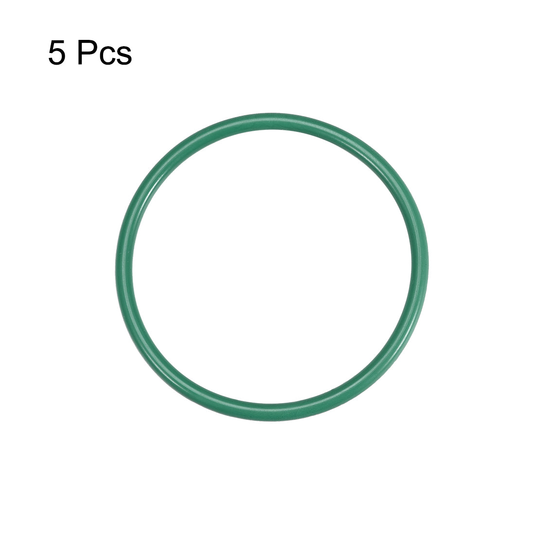 uxcell Uxcell Fluorine Rubber O Rings, 43mm OD, 38.2mm Inner Diameter, 2.4mm Width, Seal Gasket Green 5Pcs