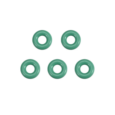 uxcell Uxcell Fluorine Rubber O Rings, 6mm OD, 2.2mm Inner Diameter, 1.9mm Width, Seal Gasket Green 5Pcs