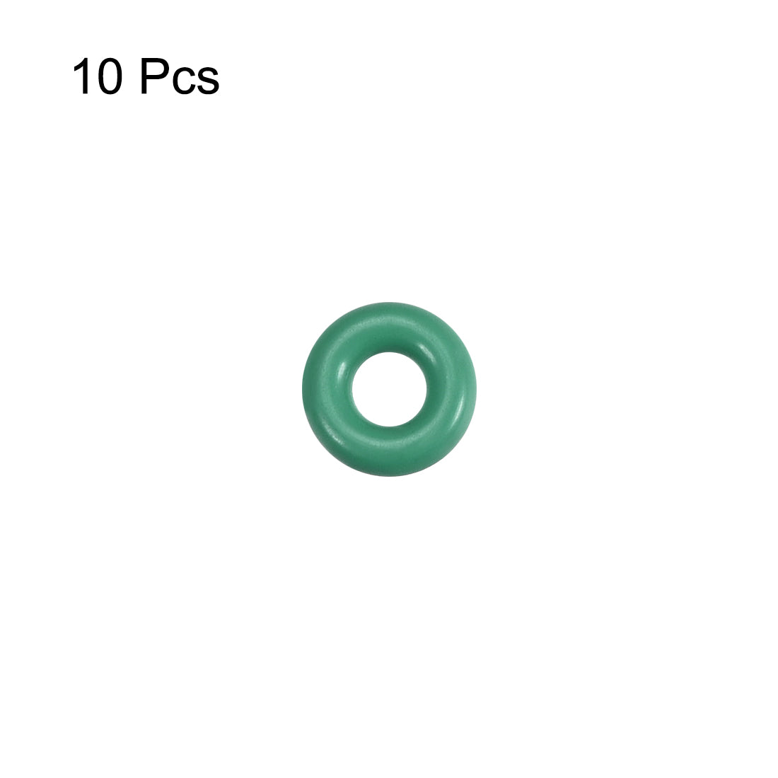 uxcell Uxcell Fluorine Rubber O Rings, 6mm OD, 2.2mm Inner Diameter, 1.9mm Width, Seal Gasket Green 10Pcs