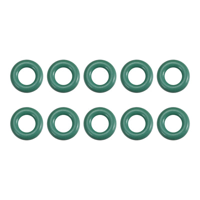 uxcell Uxcell Fluorine Rubber O Rings, 8.5mm OD, 4.7mm Inner Diameter, 1.9mm Width, Seal Gasket Green 10Pcs