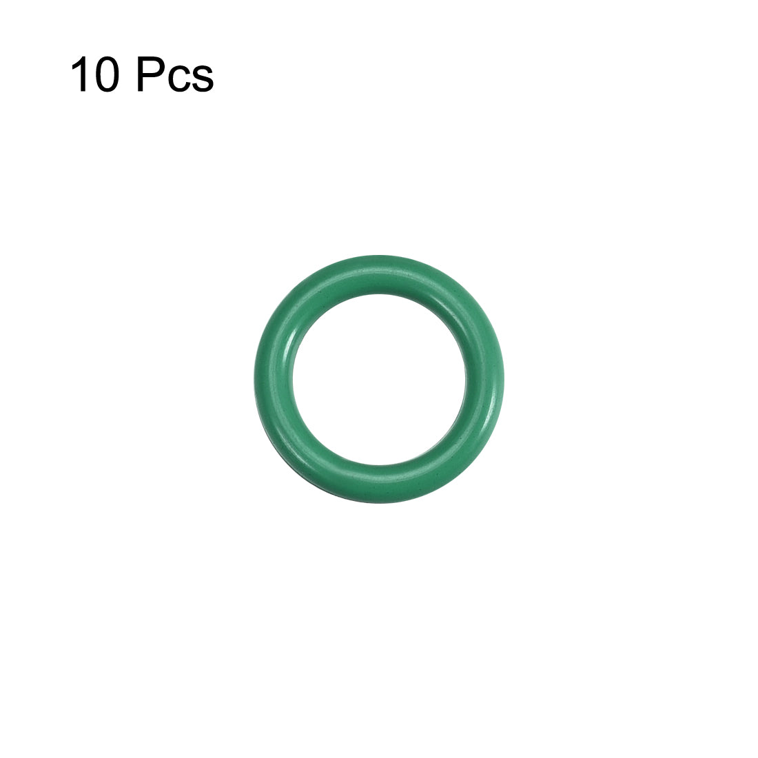 uxcell Uxcell Fluorine Rubber O Rings, 12mm OD, 8.2mm Inner Diameter, 1.9mm Width, Seal Gasket Green 10Pcs