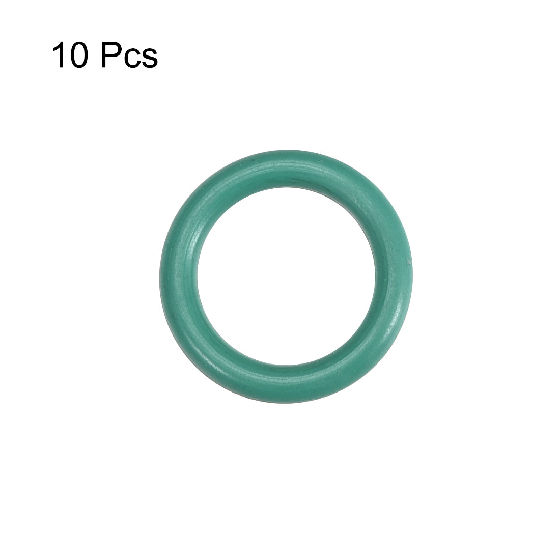 uxcell Uxcell Fluorine Rubber O Rings, 13mm OD, 9.2mm Inner Diameter, 1.9mm Width, Seal Gasket Green 10Pcs