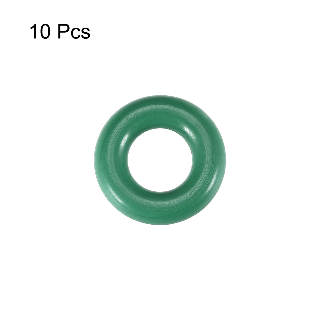 uxcell Uxcell Fluorine Rubber O Rings, 12mm OD, 5.8mm Inner Diameter, 3.1mm Width, Seal Gasket Green 10Pcs