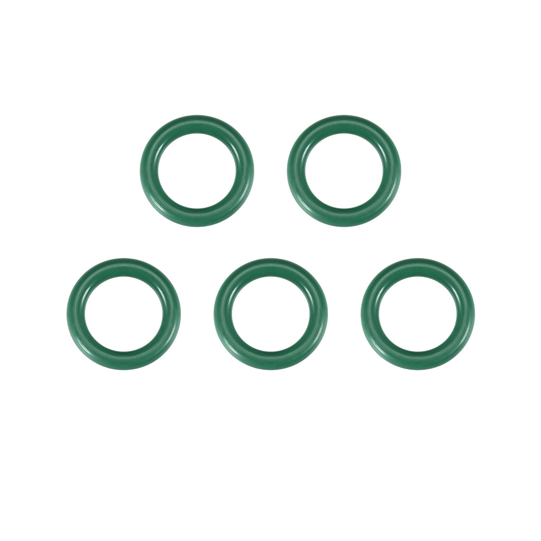 uxcell Uxcell Fluorine Rubber O Rings, 20mm OD, 13.8mm Inner Diameter, 3.1mm Width, Seal Gasket Green 5Pcs