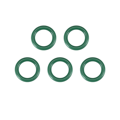uxcell Uxcell Fluorine Rubber O Rings, 20mm OD, 13.8mm Inner Diameter, 3.1mm Width, Seal Gasket Green 5Pcs
