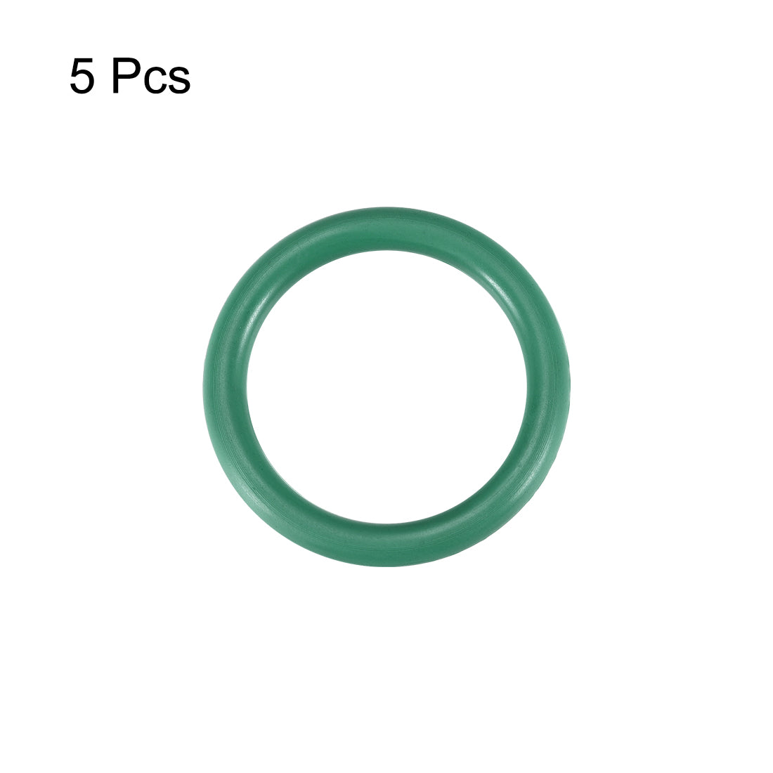 uxcell Uxcell Fluorine Rubber O Rings, 22mm OD, 15.8mm Inner Diameter, 3.1mm Width, Seal Gasket Green 5Pcs