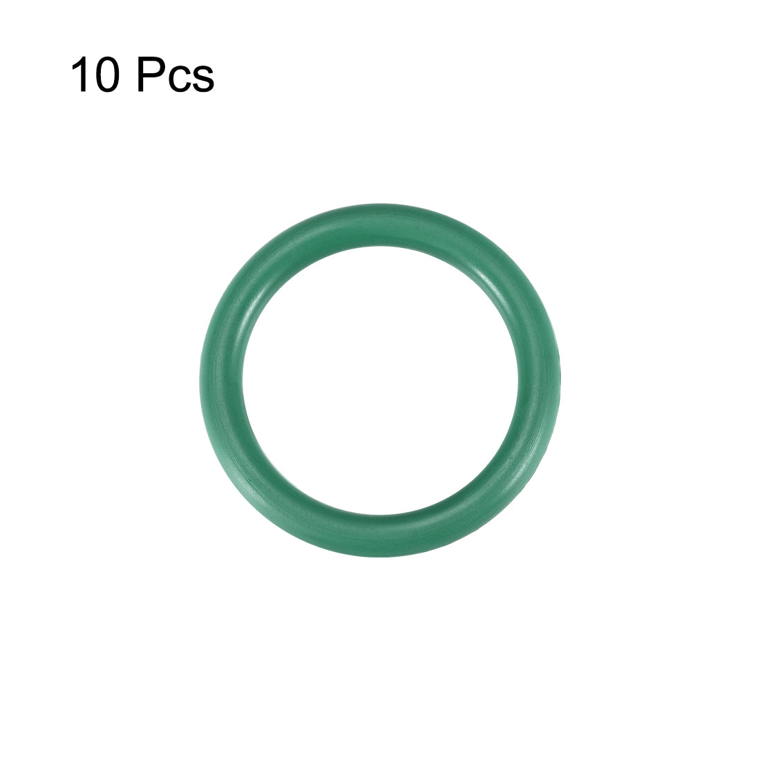 uxcell Uxcell Fluorine Rubber O Rings, 22mm OD, 15.8mm Inner Diameter, 3.1mm Width, Seal Gasket Green 10Pcs