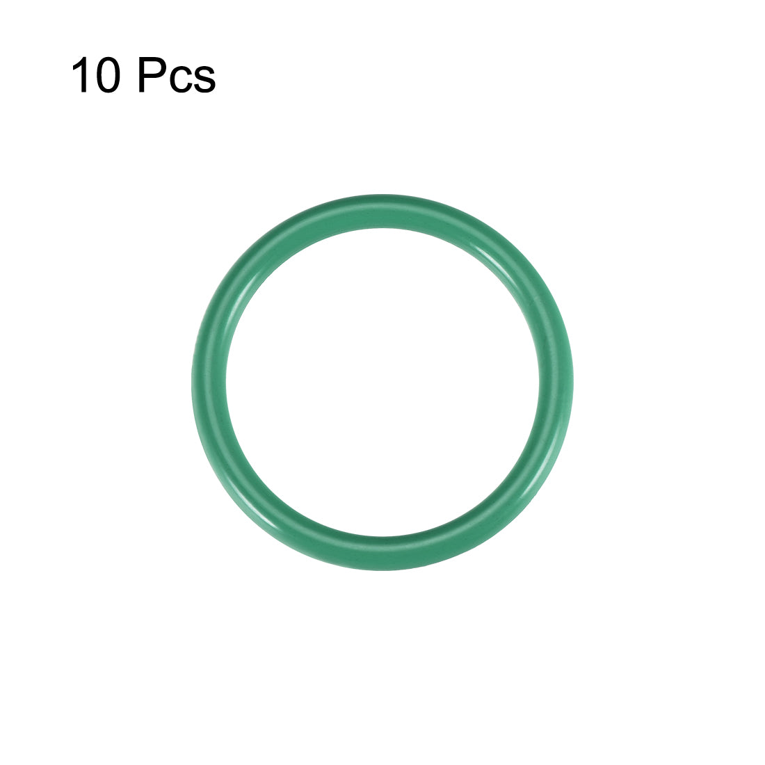 uxcell Uxcell Fluorine Rubber O Rings, 34mm OD, 27.8mm Inner Diameter, 3.1mm Width, Seal Gasket Green 10Pcs