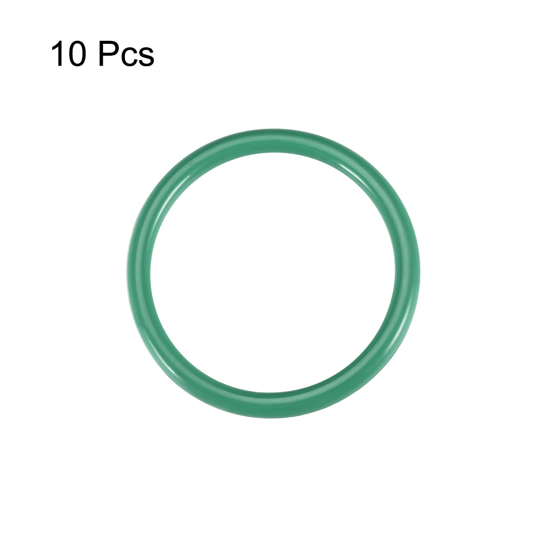 uxcell Uxcell Fluorine Rubber O Rings, 38mm OD, 31.8mm Inner Diameter, 3.1mm Width, Seal Gasket Green 10Pcs