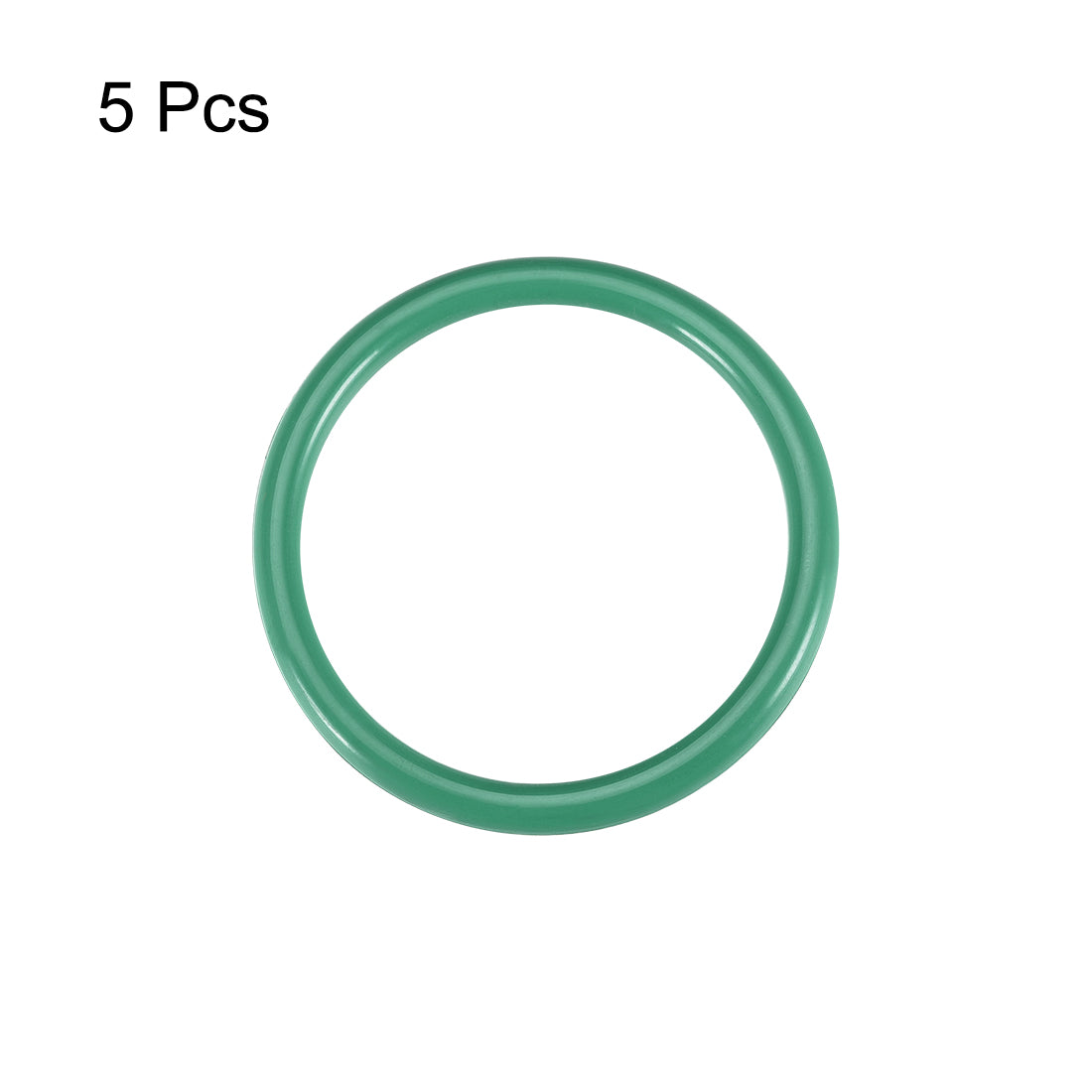 uxcell Uxcell Fluorine Rubber O Rings, 43mm OD, 36mm Inner Diameter, 3.5mm Width, Seal Gasket Green 5Pcs