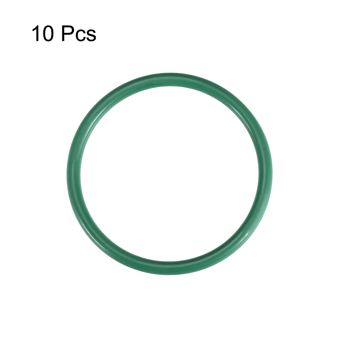 uxcell Uxcell Fluorine Rubber O Rings, 50mm OD, 43mm Inner Diameter, 3.5mm Width, Seal Gasket Green 10Pcs