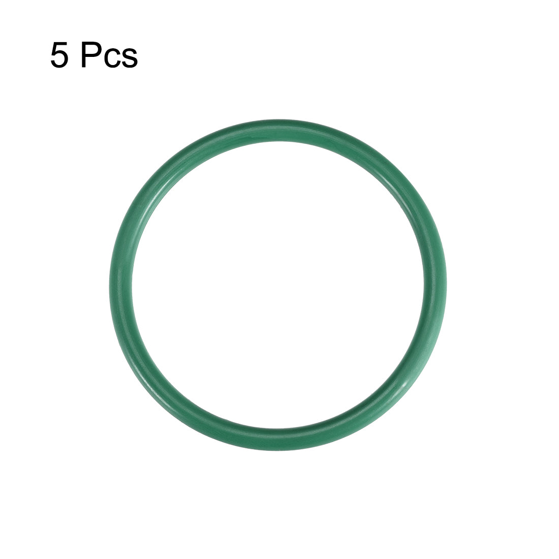 uxcell Uxcell Fluorine Rubber O Rings, 51mm OD, 44mm Inner Diameter, 3.5mm Width, Seal Gasket Green 5Pcs