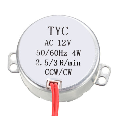 Harfington Uxcell Electric Synchronous Motor AC 12V CCW/CW 4W for Microwave Oven