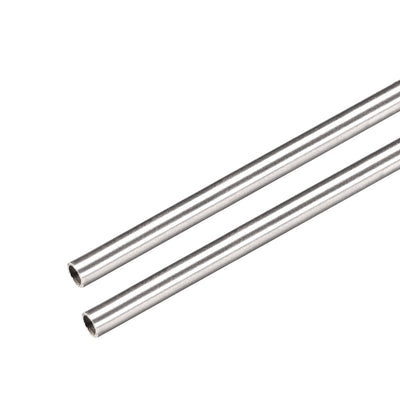 Harfington Uxcell 2Pcs 304 Stainless Steel Capillary Tube 2.2mm ID 3.2mm OD 300mm Long 0.5mm Wall