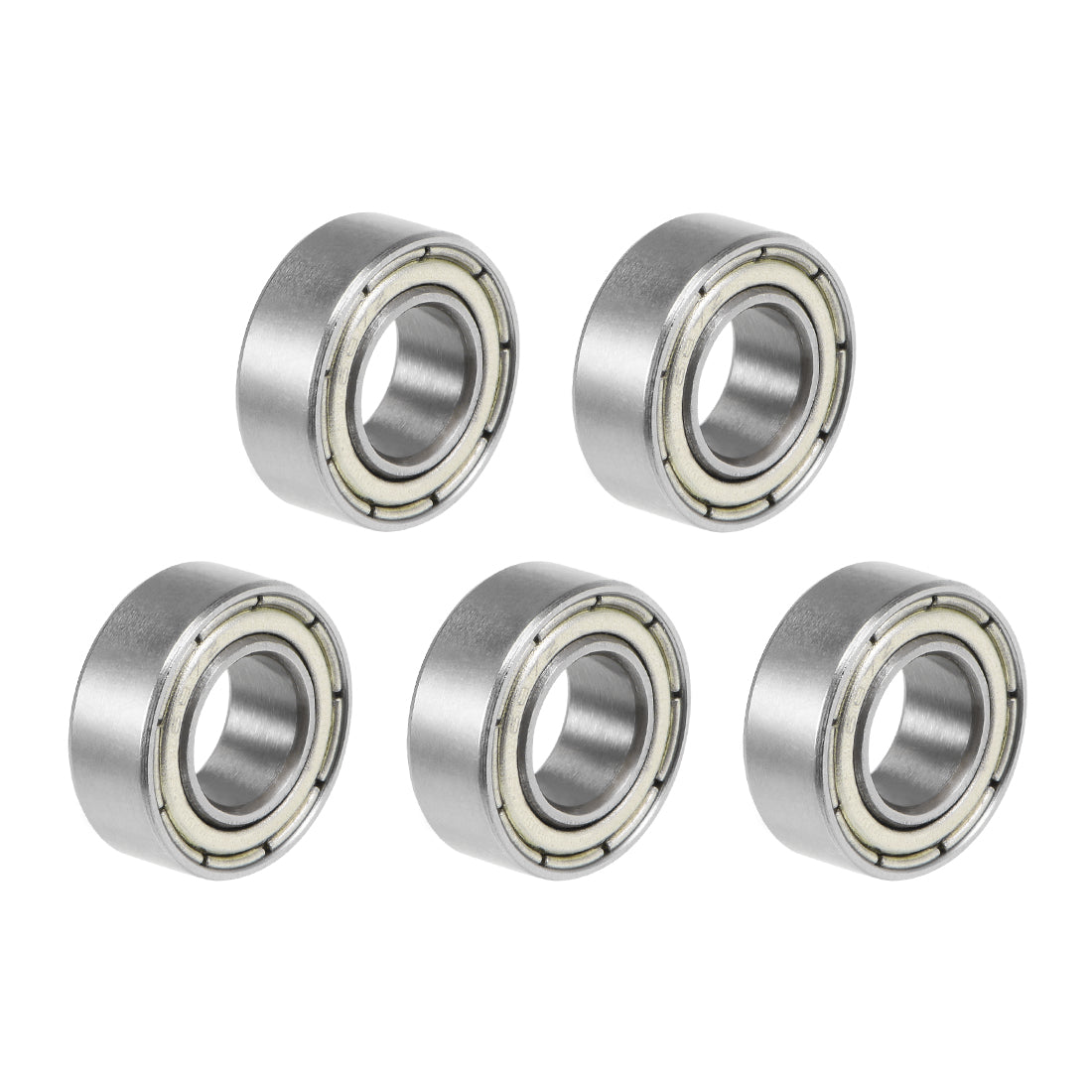 uxcell Uxcell Deep Groove Ball Bearing Metric Double Shielded High Carbon Steel Z2