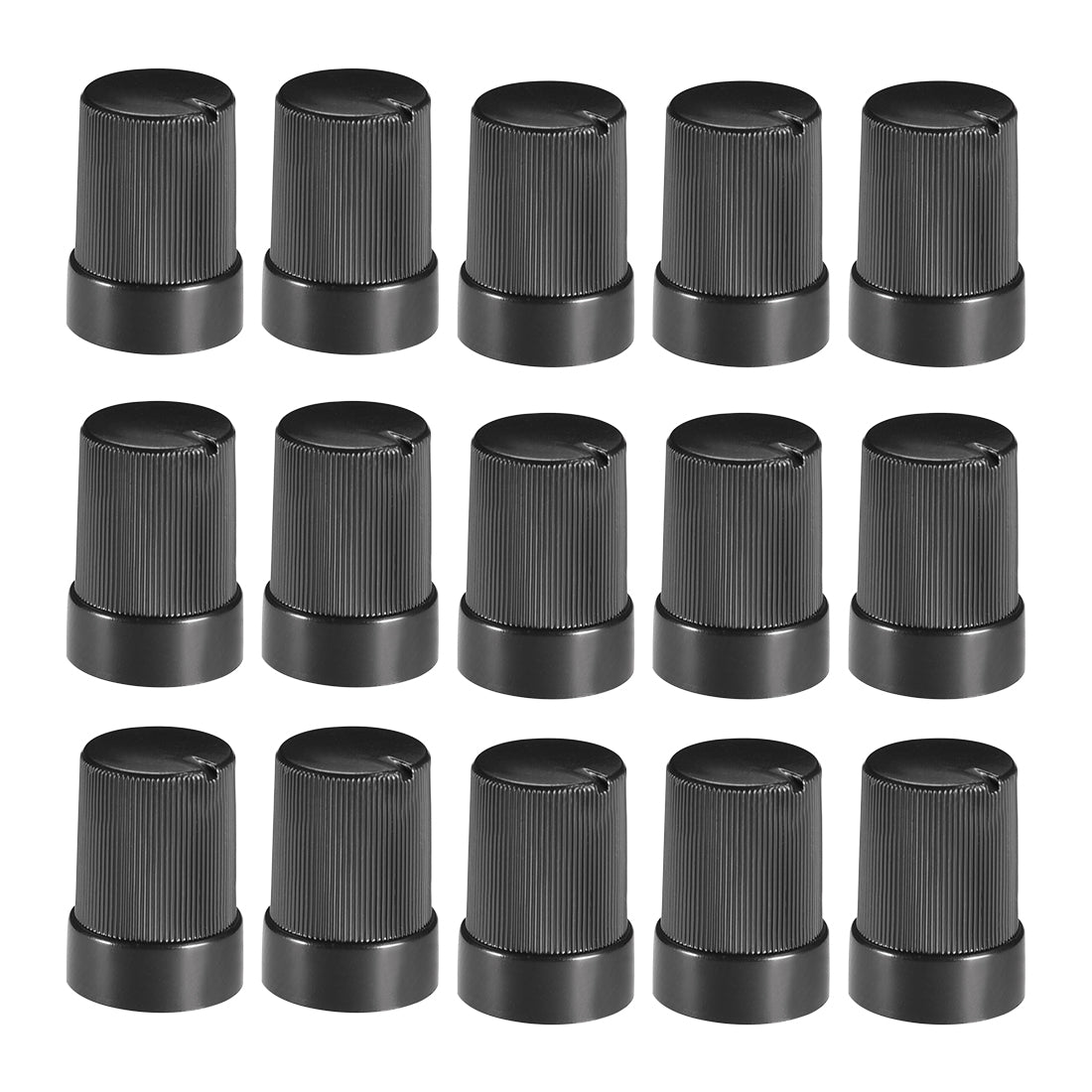 uxcell Uxcell 15Pcs 6mm Shaft Hole Knob for Speaker Effect Pedal Amplifier Potentiometer Knob 10x14mm