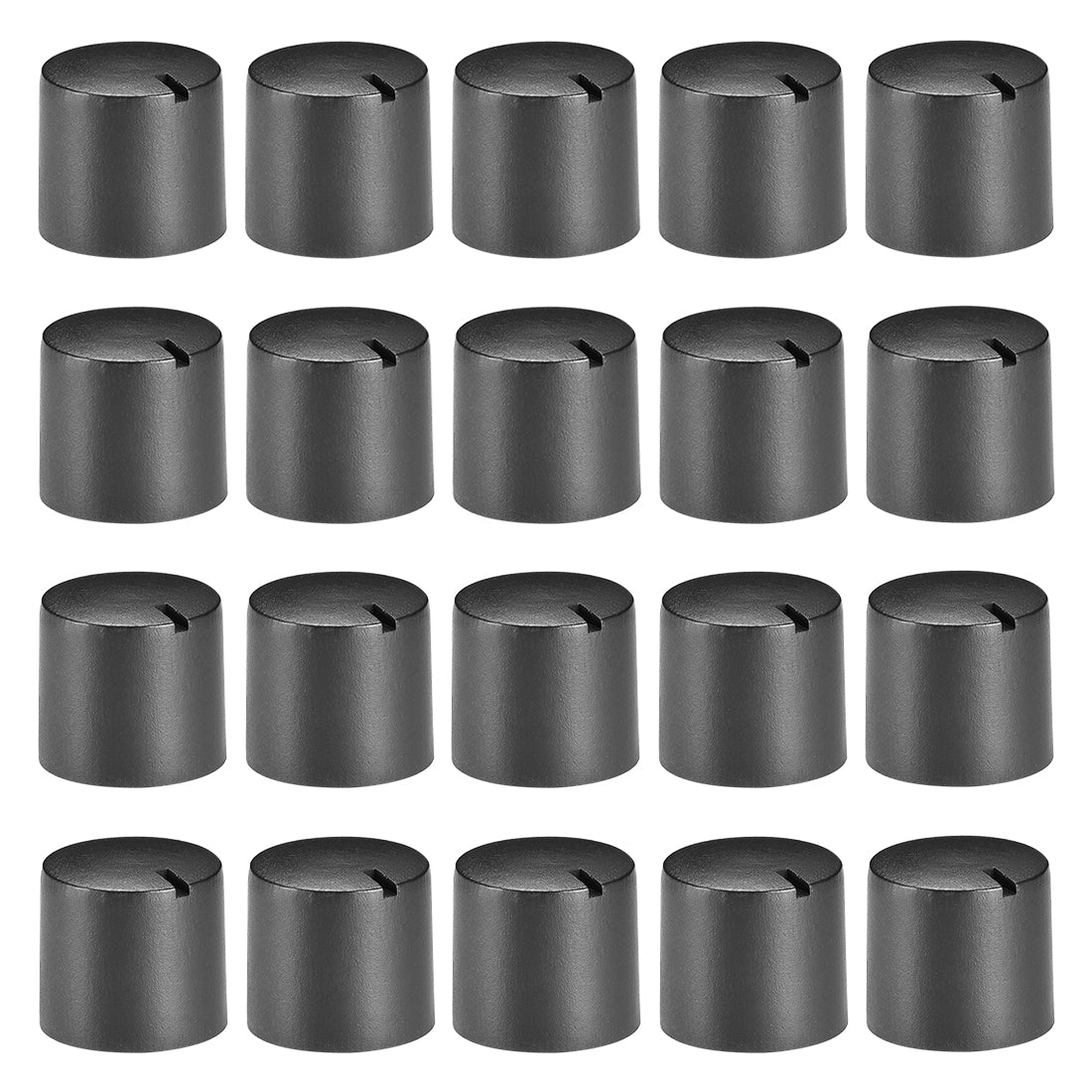 uxcell Uxcell 20Pcs 6mm Plum Blossom Shaft Hole Knob for Speaker Effect Pedal Amplifier Potentiometer Knob 14x14mm
