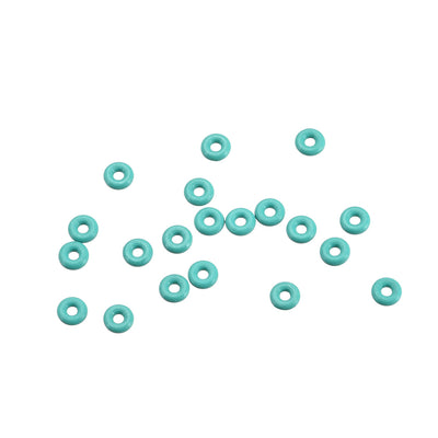 Harfington Uxcell Fluorine Rubber O Rings, 3mm OD, 1mm Inner Diameter, 1mm Width, Seal Gasket Green 20Pcs