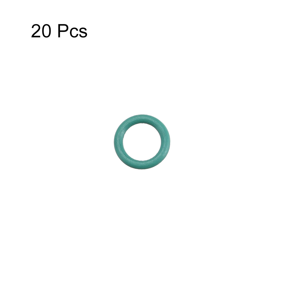 uxcell Uxcell Fluorine Rubber O Rings, 5mm OD, 3mm Inner Diameter, 1mm Width, Seal Gasket Green 20 Pcs