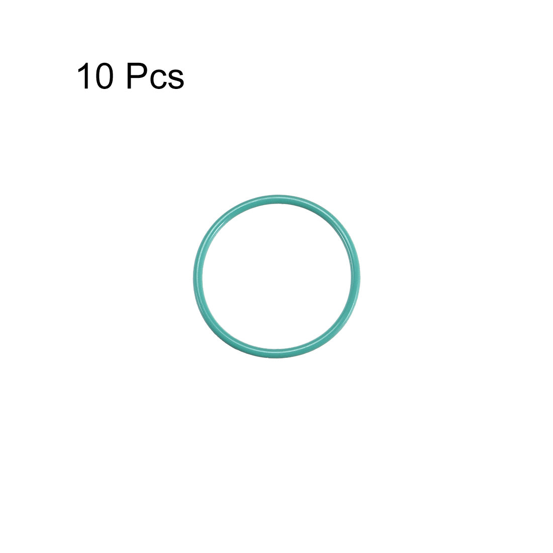 uxcell Uxcell Fluorine Rubber O Rings 17mm OD 15mm Inner Dia 1mm Width Seal Gasket Green 10Pcs